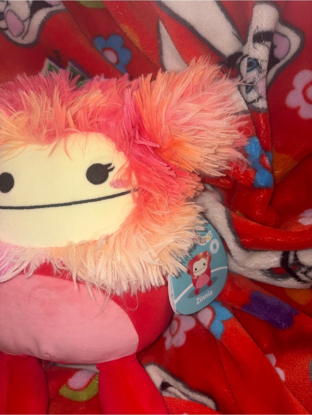 Original Squishmallows 8" Zinnia The Pink Bigfoot Plush NEW QUICK SHIP - Picture 2 of 3